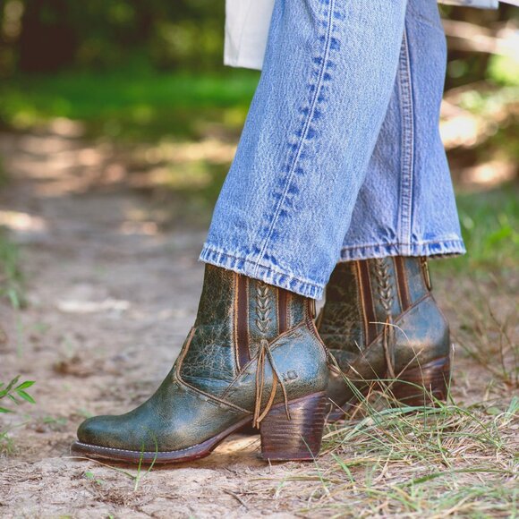Beautiful! NWT*BED STU*Celestine Dark Teal Ankle Boots 9.5 - Picture 11 of 12